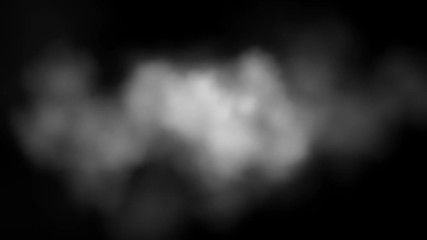 Wall Mural - atmospheric smoke or dry ice element. haze background animation. smoke moving on black background. w