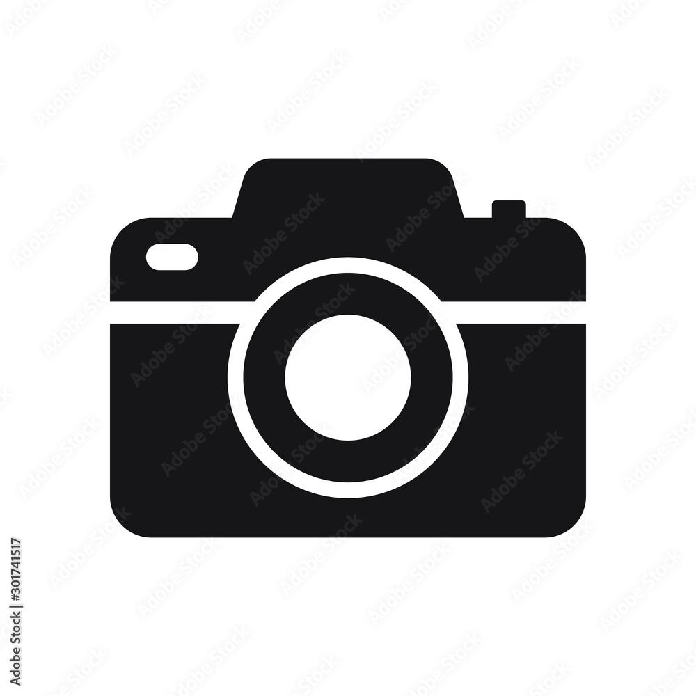 Photo camera vector icon isolated - obrazy, fototapety, plakaty 