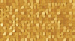 3d rendering, golden tile background.