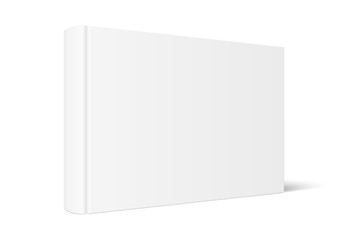 Leinwandbilder - Mock up of standing book with white blank cover