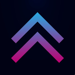 Poster - Arrow, up nolan icon. Simple glyph, flat vector of arrows icons for ui and ux, website or mobile application