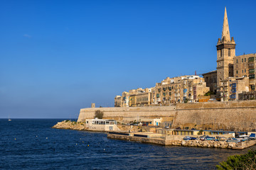 Canvas Print - Walled Old City of Valletta in Malta