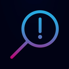 Poster - Information search nolan icon. Simple thin line, outline vector of Mix icons for ui and ux, website or mobile application