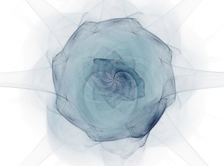 Poster - Computer generated fractal artwork for creative design, art and entertainment. Background with rotating spheres.