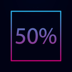 Poster - Data percentage nolan icon. Simple thin line, outline vector of online and web icons for ui and ux, website or mobile application