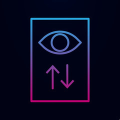 Poster - View statistics nolan icon. Simple thin line, outline vector of online and web icons for ui and ux, website or mobile application