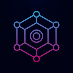 Poster - Seo data server nolan icon. Simple thin line, outline vector of online and web icons for ui and ux, website or mobile application