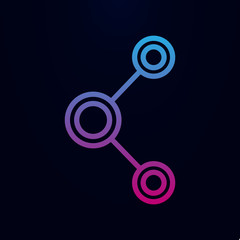 Poster - Will share nolan icon. Simple thin line, outline vector of online and web icons for ui and ux, website or mobile application