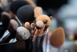Fototapeta Łazienka - Blush brush in beauty salon