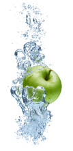 Green Apple In Water