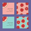 Grapefruit Business Cards Template Collection