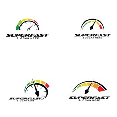 Wall Mural - speed logo vector icon design illustration template