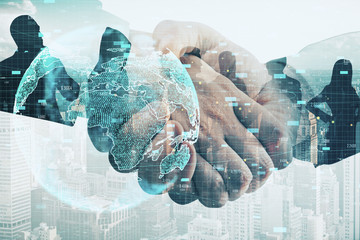 Poster - Teamwork and trade concept