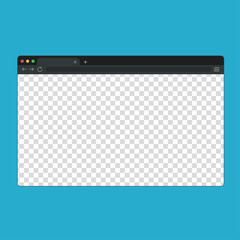Wall Mural - flat template with window computer. browser element.