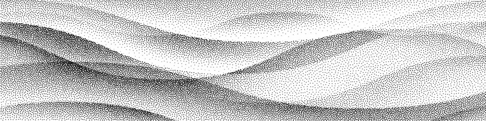 Abstract stippled halftoned waves background