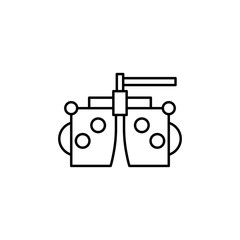 Poster - Phoropter icon. Simple line, outline vector of optometry icons for ui and ux, website or mobile application