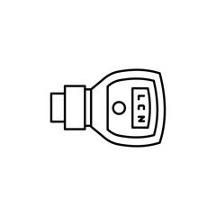 Poster - Retinoscope icon. Simple line, outline vector of optometry icons for ui and ux, website or mobile application