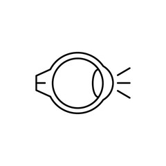 Poster - Reflection eye icon. Simple line, outline vector of optometry icons for ui and ux, website or mobile application
