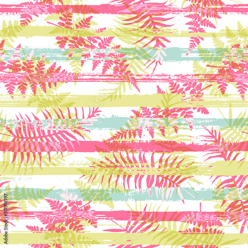 Elegant new zealand fern frond and bracken grass