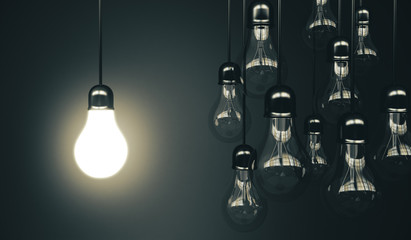 Aufkleber - Many lamp hanging the wire