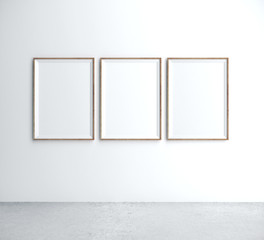 Poster - Three placard on wall