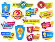 © YummyBuum - Do you know. Label sticker with did you know speech bubbles and question mark. Post article with typography marketing vector banners