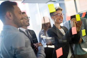 Business people conference in modern meeting room