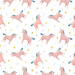 watercolor unicorns - seamless pattern. Unicorn pattern