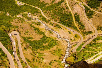 Sticker - Trollstigen mountain road in Norway