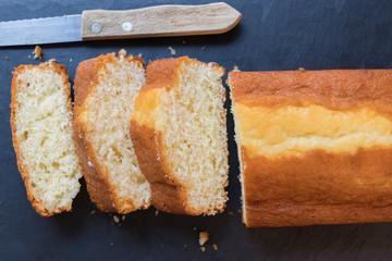 biscuit or traditional homemade recipe sliced cake