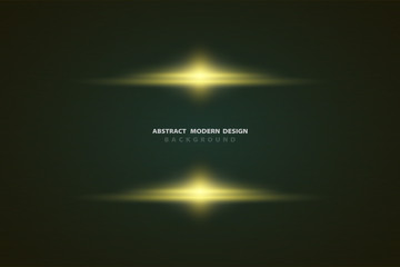 Poster - abstract gradient yellow luxury light on black template design background. use for poster, ad, templ