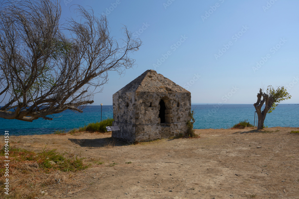 old venetian watch tower in Tsilivi on Zakynthos island (Greece)