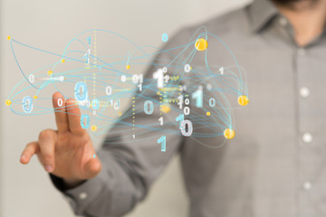 conceptual image with social connection