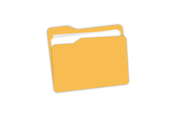 Poster - folder icon. open folder with documents for your web site design, app, logo, ui