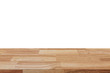 © tortoon - Empty wood table on isolate white background and display montage with copy space for product.
