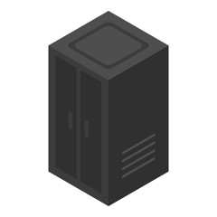 Poster - black elevator icon. isometric of black elevator vector icon for web design isolated on white backgr