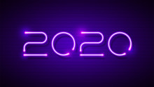 2020 Fluorescent Text Typography