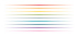 Simple Rainbow Dividers Set on White Background