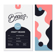 Coffee roasted beans packaging design