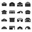 Vector design of construction and ranch sign. Collection of construction and building stock symbol for web.