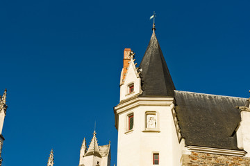 Wall Mural - house with tower in the center of Nantes, france