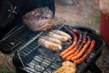 Fototapeta  - Meat on grill