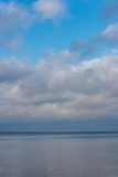 Fototapeta Morze - Baltic Sea Beach in November on a Cloudy Day