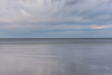 Wall Mural - Baltic Sea Beach in November on a Cloudy Day