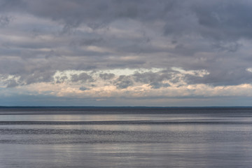Wall Mural - Baltic Sea Beach in November on a Cloudy Day