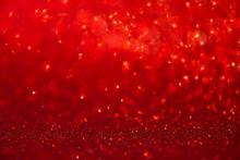 Red Christmas Glitter Background