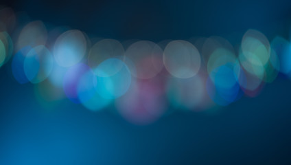 Dark Blue blurred bokeh background