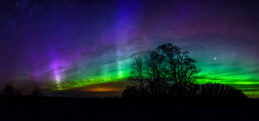 Colorful Aurora Borealis