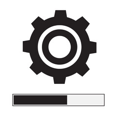 Aufkleber - update system icon on white background. flat style. upgrade icon for your web site design, logo, app