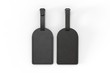 © godesignz - Leather Personal Blank Luggage Tag for Promotional Branding, 3d render illustration.